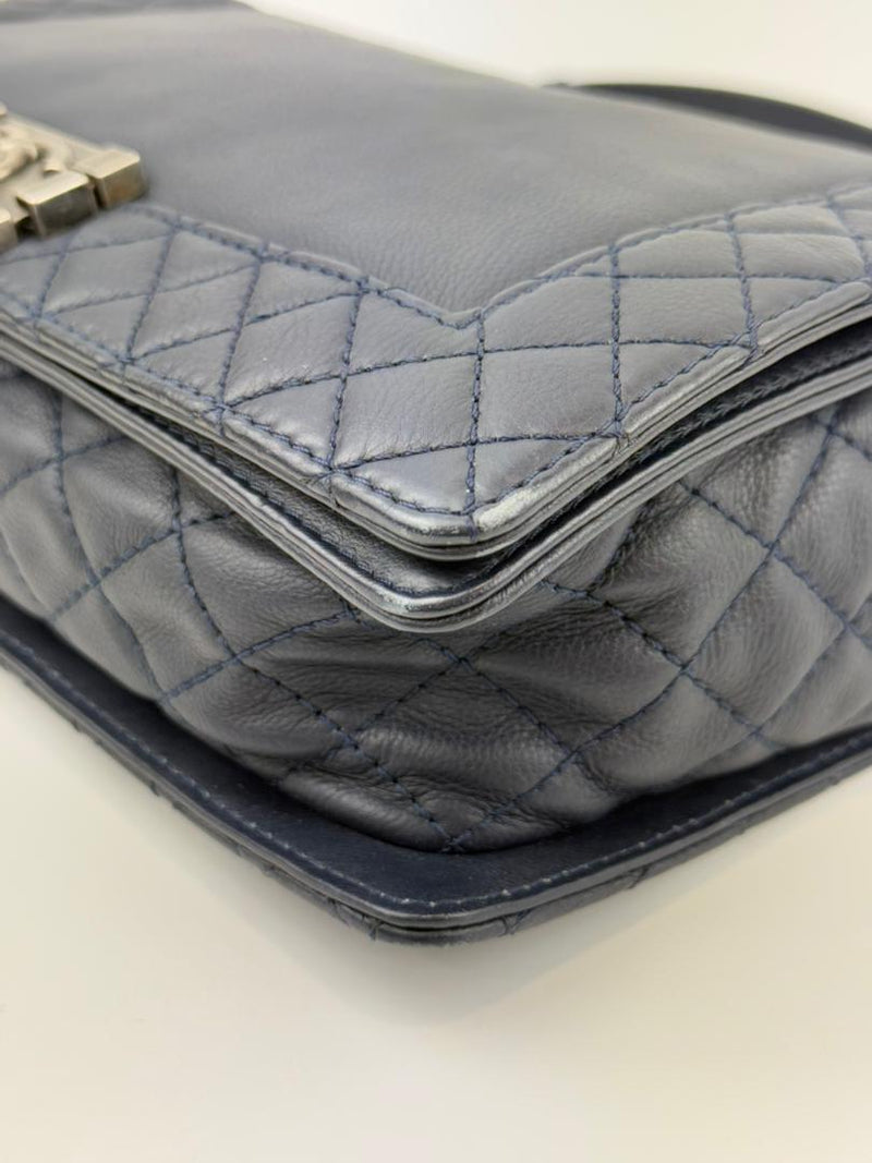 Medium Boy Bag in Reverso Calfskin RHW