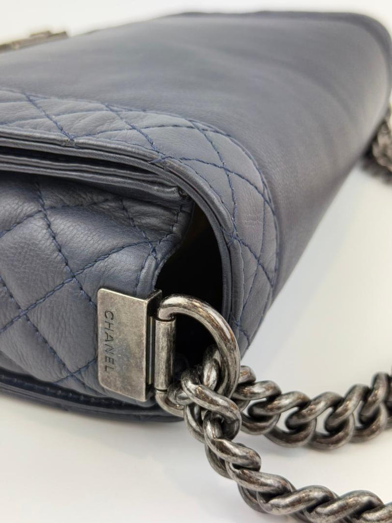 Medium Boy Bag in Reverso Calfskin RHW