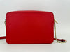 Red Saffiano Leather Jet Set Camera Crossbody Bag