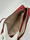 Red Saffiano Leather Jet Set Camera Crossbody Bag