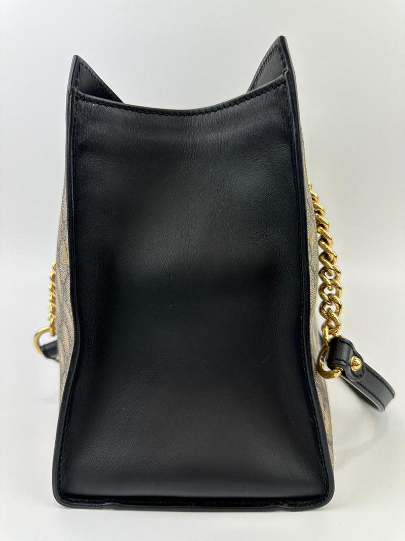 GG Supreme Monogram Bees Medium Padlock Tote