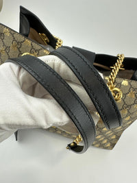 GG Supreme Monogram Bees Medium Padlock Tote