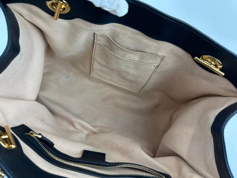 GG Supreme Monogram Bees Medium Padlock Tote