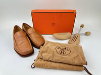 Tan Leather Mocassins Size 39