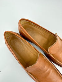 Tan Leather Mocassins Size 39
