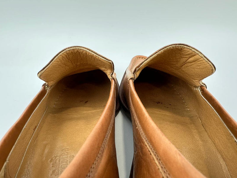 Tan Leather Mocassins Size 39