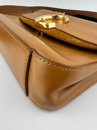 C Tan Calfskin Shoulder Bag