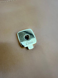 C Tan Calfskin Shoulder Bag