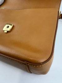 C Tan Calfskin Shoulder Bag