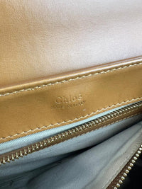 C Tan Calfskin Shoulder Bag