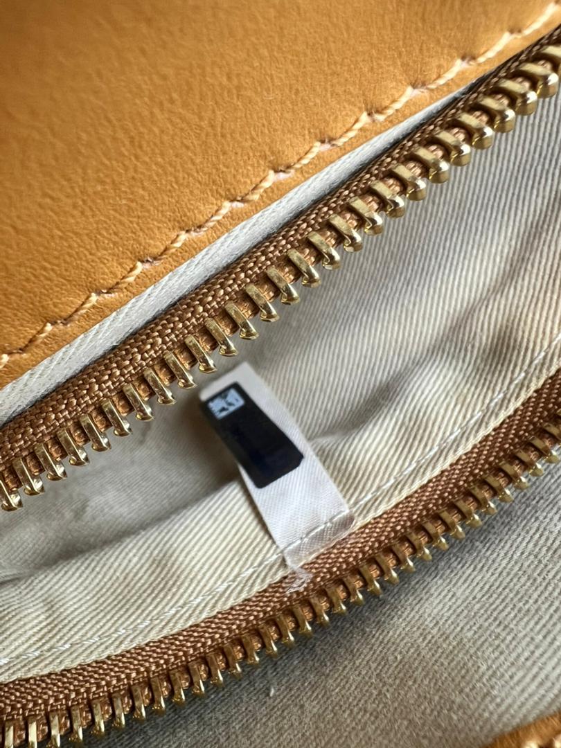 C Tan Calfskin Shoulder Bag