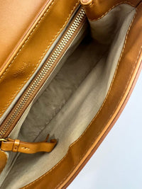 C Tan Calfskin Shoulder Bag