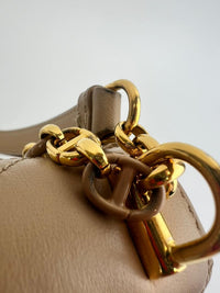 Miss Caro Mini Powder Beige Macrocannage Lambskin Bag