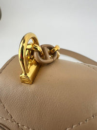 Miss Caro Mini Powder Beige Macrocannage Lambskin Bag