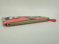 8M0341 Monster Multicolor Coated Canvas Zip Clutch Wallet