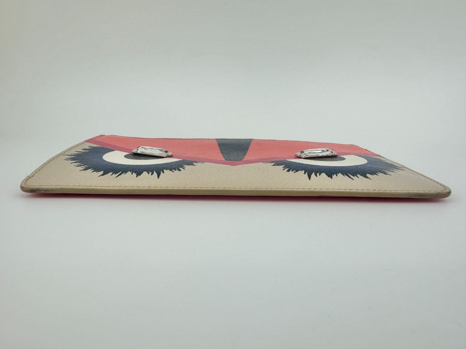 8M0341 Monster Multicolor Coated Canvas Zip Clutch Wallet