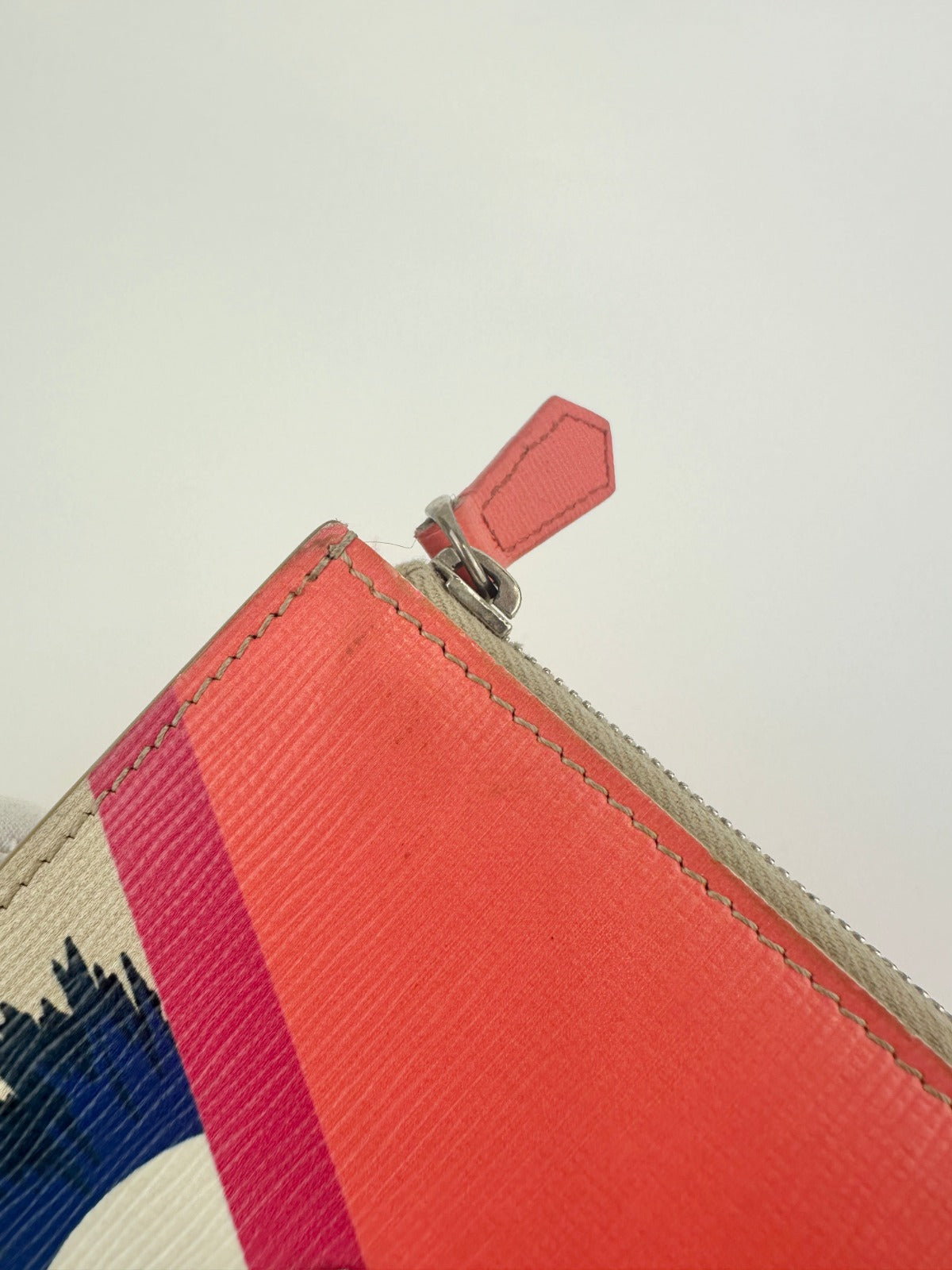 8M0341 Monster Multicolor Coated Canvas Zip Clutch Wallet