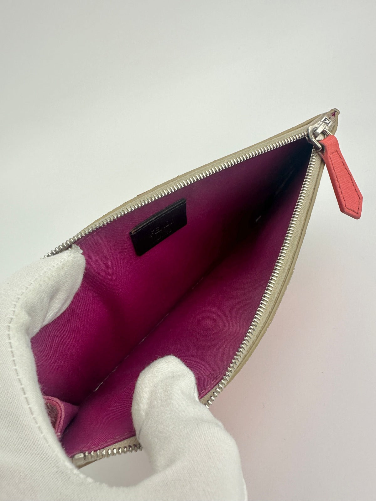 8M0341 Monster Multicolor Coated Canvas Zip Clutch Wallet