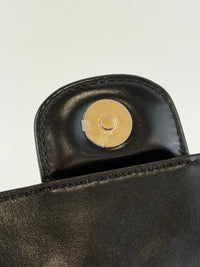 Medium Quilted Wavy CC Hobo Black Patent Aged Calfskin GHW - Glampot