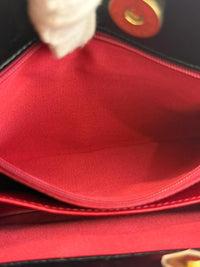 Medium Quilted Wavy CC Hobo Black Patent Aged Calfskin GHW - Glampot