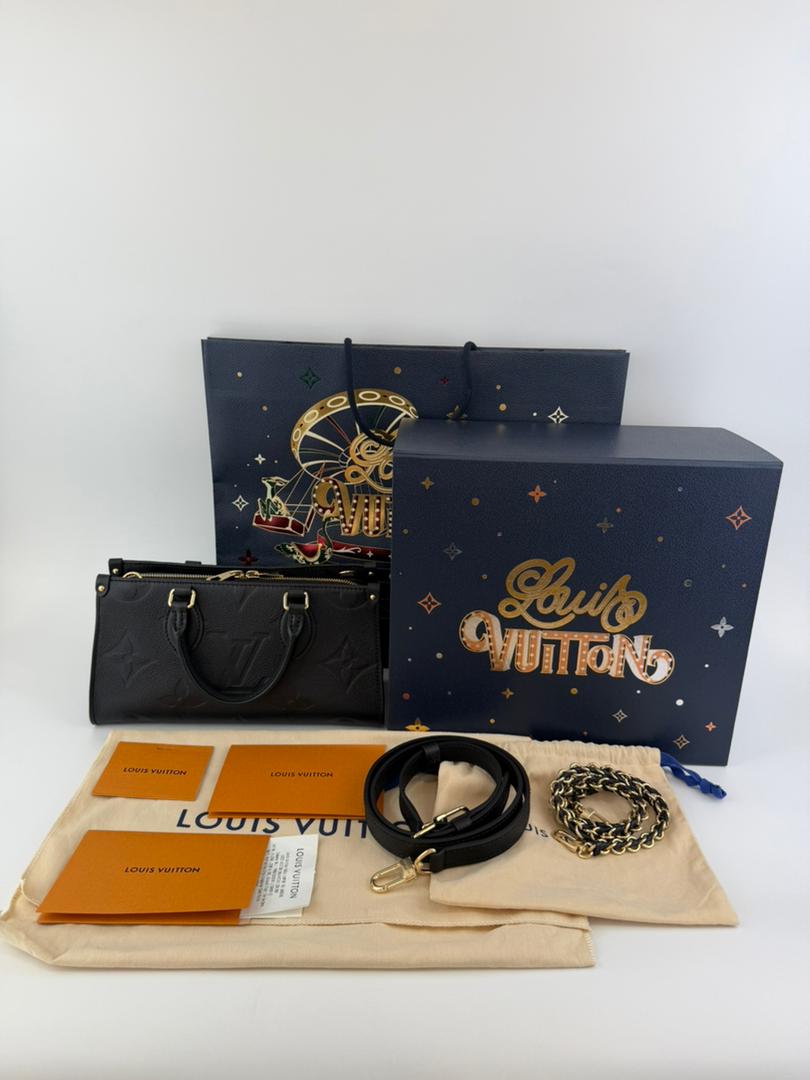 M23640 OnTheGo East West Black Monogram Empreinte Leather (RFID) - Glampot