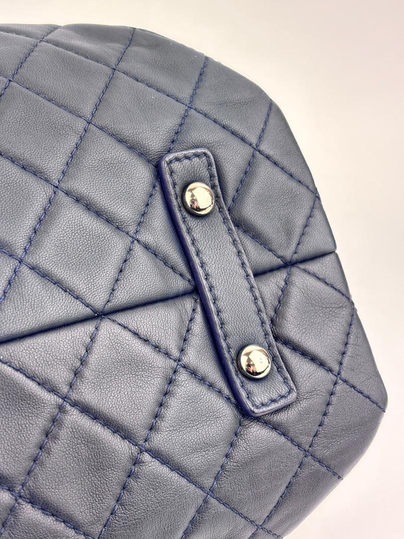 Accordion Shopping Tote Navy SHW - Glampot