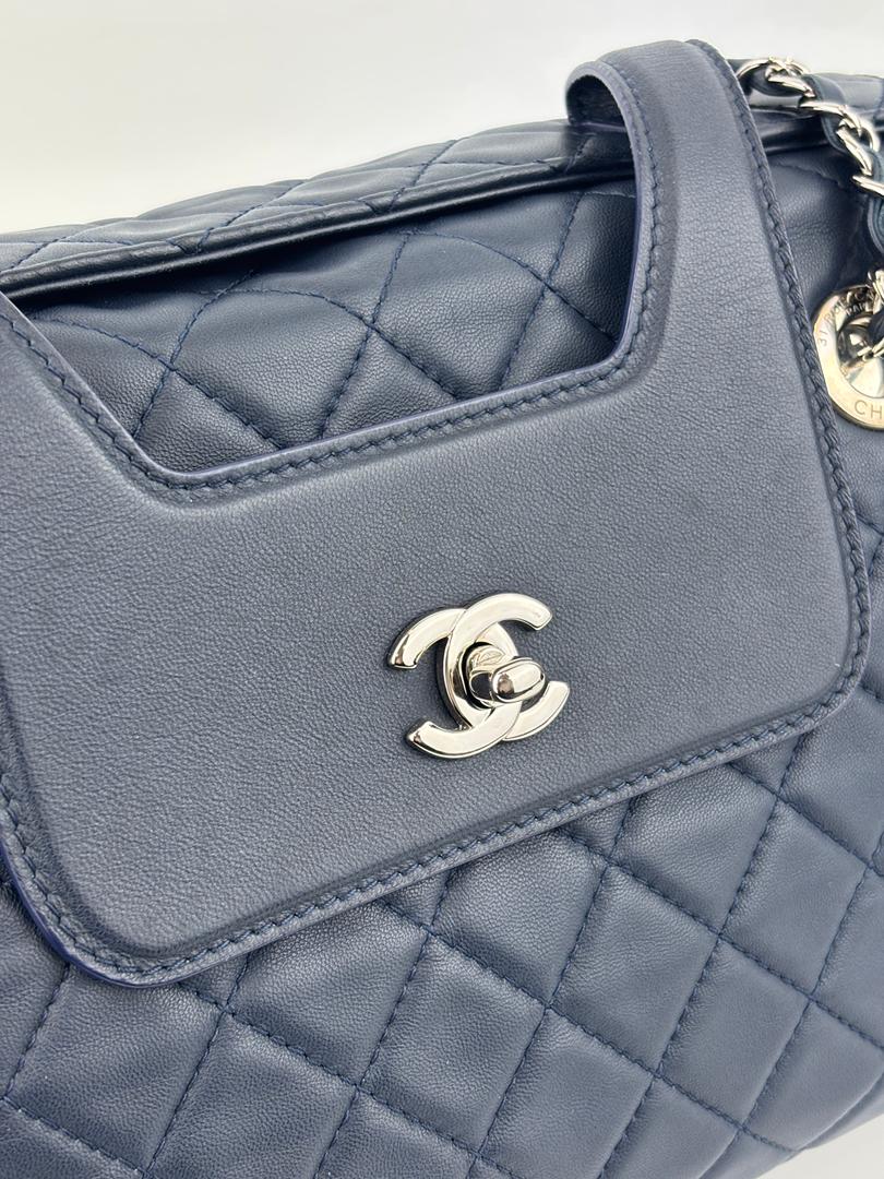 Accordion Shopping Tote Navy SHW - Glampot