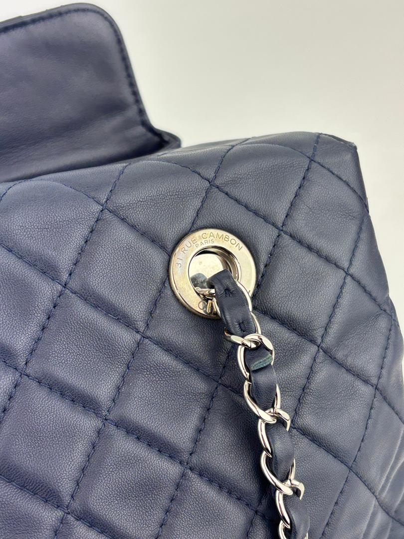 Accordion Shopping Tote Navy SHW - Glampot