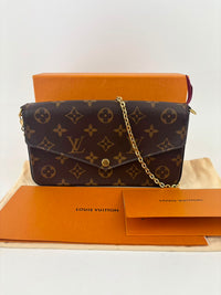 M61276 Pochette Félicie GM Monogram Canvas Fuchsia