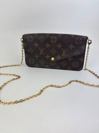 M61276 Pochette Félicie GM Monogram Canvas Fuchsia