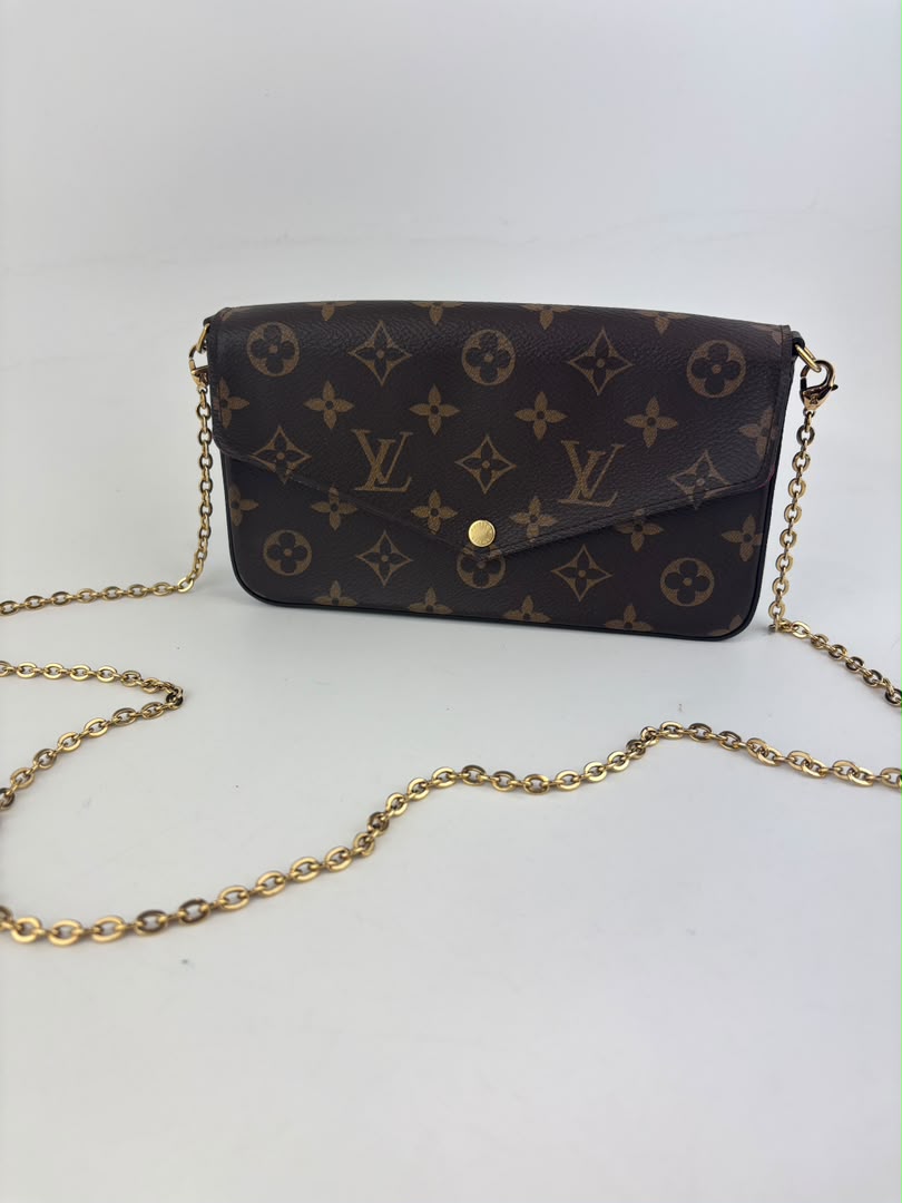 M61276 Pochette Félicie GM Monogram Canvas Fuchsia