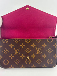 M61276 Pochette Félicie GM Monogram Canvas Fuchsia