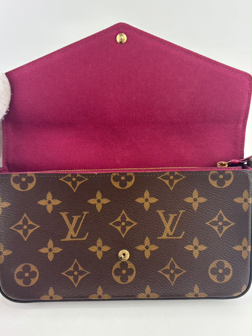 M61276 Pochette Félicie GM Monogram Canvas Fuchsia