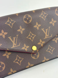 M61276 Pochette Félicie GM Monogram Canvas Fuchsia