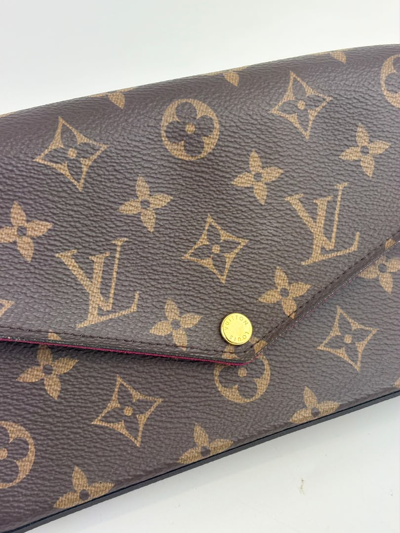 M61276 Pochette Félicie GM Monogram Canvas Fuchsia