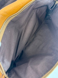 T Bag Media Satchel Brown Leather