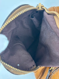T Bag Media Satchel Brown Leather