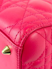 Lady Dior Medium Fuchsia Pink Cannage Lambskin GHW