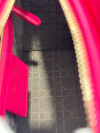 Lady Dior Medium Fuchsia Pink Cannage Lambskin GHW