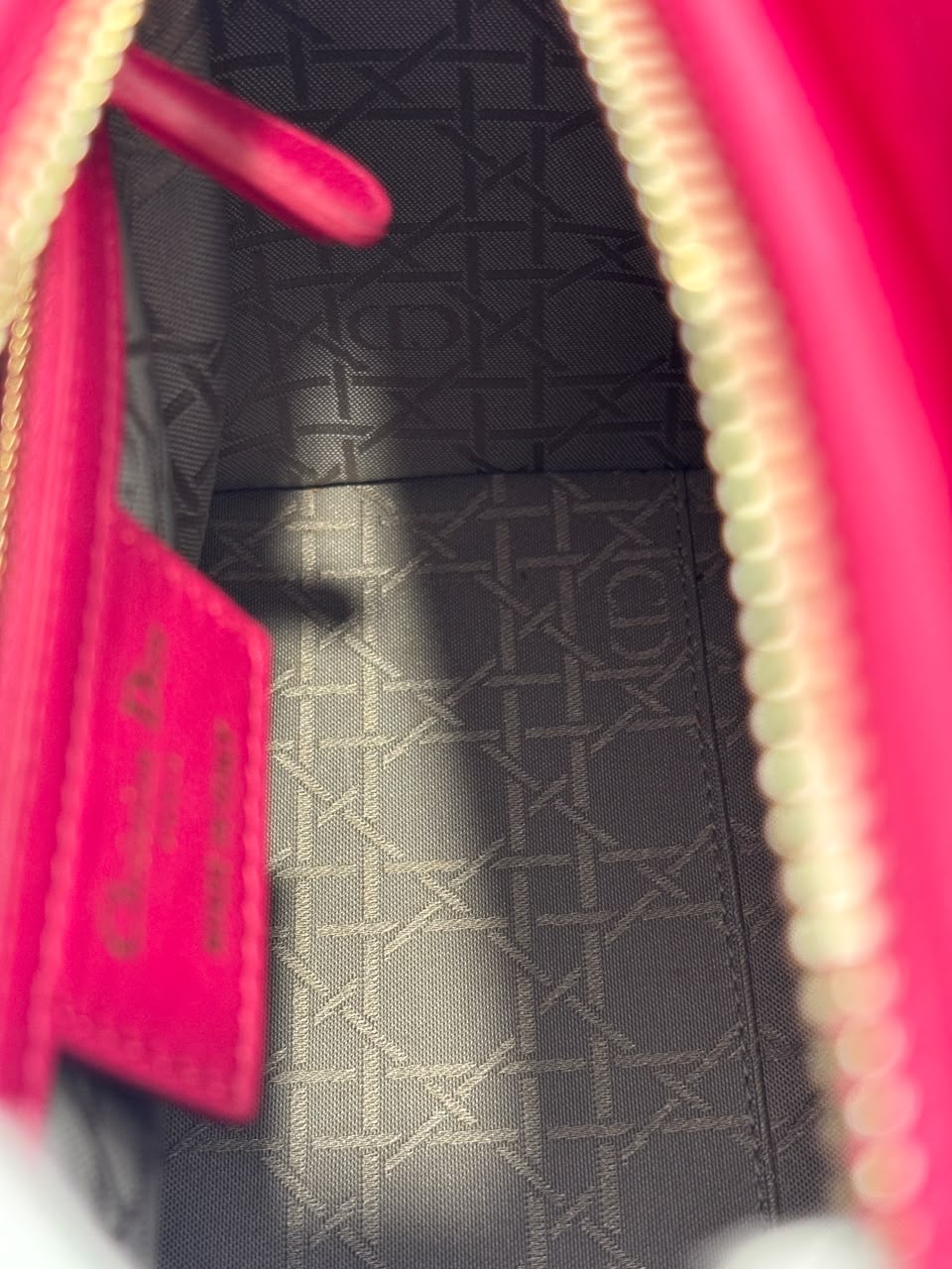 Lady Dior Medium Fuchsia Pink Cannage Lambskin GHW