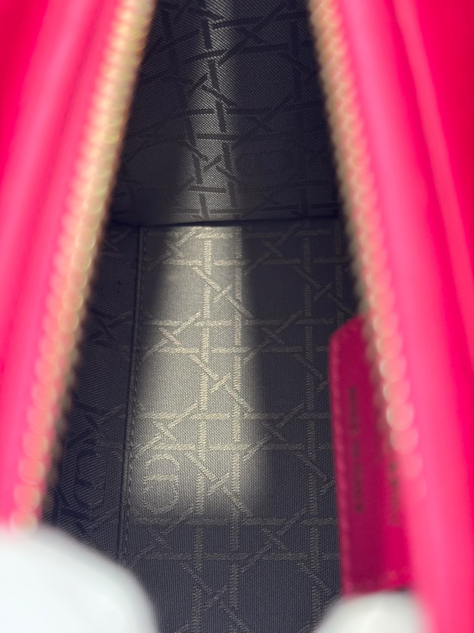 Lady Dior Medium Fuchsia Pink Cannage Lambskin GHW