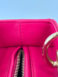 Lady Dior Medium Fuchsia Pink Cannage Lambskin GHW