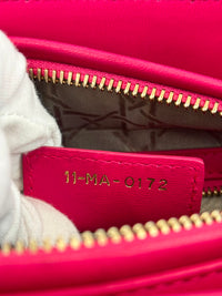 Lady Dior Medium Fuchsia Pink Cannage Lambskin GHW