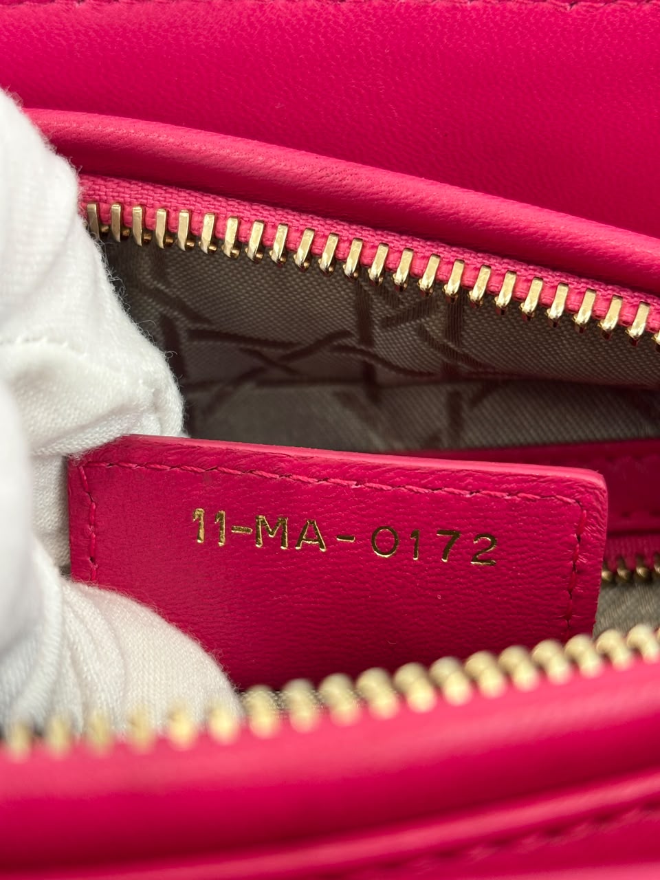 Lady Dior Medium Fuchsia Pink Cannage Lambskin GHW