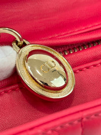 Lady Dior Medium Fuchsia Pink Cannage Lambskin GHW