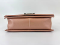 Boy Old Medium in Nude Rose Lambskin RHW