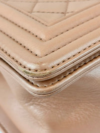 Boy Old Medium in Nude Rose Lambskin RHW