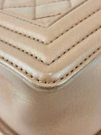 Boy Old Medium in Nude Rose Lambskin RHW