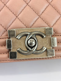 Boy Old Medium in Nude Rose Lambskin RHW