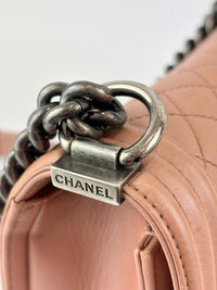 Boy Old Medium in Nude Rose Lambskin RHW